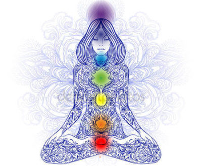 Femme aux chakras
